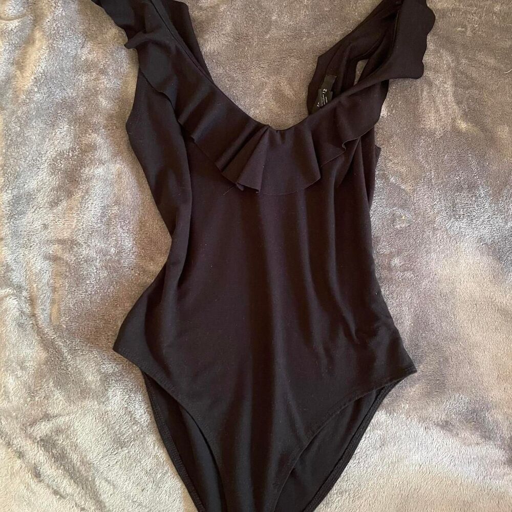 Forever-21 Women's Black Bodysuit